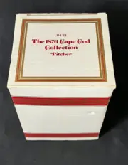 Vintage Avon 1876 Cape Cod Ruby Red Footed 8" Water Pitcher NIB NOS