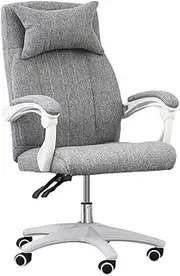 Stable Adjustable Office Chair，Ergonomic Mid Back Cushion Lumbar Support Comfortable Racing Seat Computer Chair，Desk Chair with Wheels Mobile