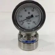McDaniel Controls Vac Pressure Gauge 20"wc-0-230PSI With FW2.4A.6944 Diaphragm