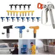 Airless Paint Spray Gun Tip Airless Spray Gun Tip Nozzle Blue / Yellow / Black