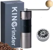 Kingrinder K6 Manual Hand Coffee Grinder with Straight Handle for French Press,