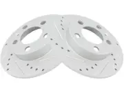 TRQ 55GT37J Rear Brake Rotor Set Fits 2000-2006 Audi TT FWD (for: Audi)