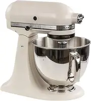 [KitchenAid] 5KSM175PSEFL Artisan Food Processor, Stainless Steel, White