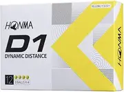 Golf HONMA D1 BT2201 Golf Balls, Set of 3 Dozens (36 Balls), 2022 Model, Flying Style, Distance Type, Color: Yellow