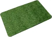 Abaodam 1Pc Welcome Floor Mat Artificial Turf Doormat Non Skid Entrance Rug TPR Backing Low Profile Design for Indoor and Outdoor Use Enhances Home