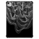 iPad Air (4th/5th gen) iPad 強悍防摔保護殼 WOBBLE 2 IPAD, BLACK & WHITE MINIMALIST LINES OCEAN WAVES ORGANIC FLOW ABSTRACT ILLUSTRATION