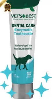 Vet’s Best Enzymatic Dog Toothpaste - Dental Care Gel for Fresh Breath 99g