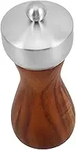 Zerodeko Hand Crank Pepper Grinder Natural Wood Craftsmanship Ceramic Core Stainless Steel Head Salt Pepper Set