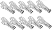 PHENOFICE 10pcs Stainless Steel Kitchen Tongs Versatile Food Serving Utensils for Buffets Appetizers and Family Gatherings Nonstick Grip for Secure Handling