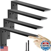 Countertop Support Bracket 18 inch 4 Pack (3/8" Thick),Premium Heavy Duty Gra