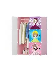 [SOGA] 6 Cubes Princess Design Portable Wardrobe in Multi