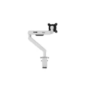 AOC AM406W White Desk-mount monitor arm with Alloy Structure. Mechanical Spring. Full Range Motion 17-40' up to 12KG VESA 100 and 75mm