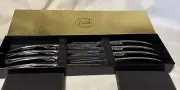 Carvel Hall Steak Knives Stainless Steel Cutlery USA Made Boxed Set of 8 NOS VTG