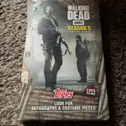 TOPPS WALKING DEAD SEASON 5 FACTORY SEALED HOBBY BOX 2 HITS Per Box