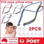 2PCS Replacement Headgear strap for ResMed Airfit P10 Nasal Pillow CPAP Mask
