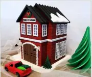 Veteran Made 1/64 scale Fire Station | Diorama | S Scale