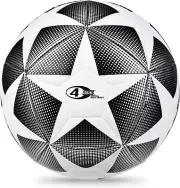 Sports Soccer Ball, Size 4 Traditional Soccer Balls for Toddler Youth Kid Traini