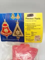 Lee Wards Vintage Precious Pearls Christmas Ornament Kit Red