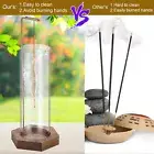 1 Set Backflow Incense Burner Windproof Decorative Incense Holder