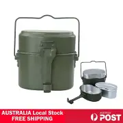 Outdoor Portable Cooking Camping Hiking Cookware Set Army Mess Kit Military Cook