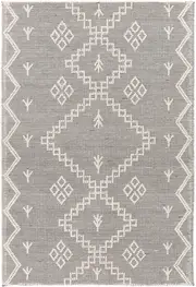Kochi Kate Geometric Cream Wool Rug