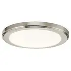 Kichler 44246LED40 Zeo 10"W Edge Lit LED Flush Mount Drum Ceiling - Nickel