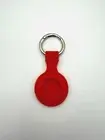 Apple AirTag Silicone Holder Keychain, Carry Case, Air Tag Accessory, Red Orange