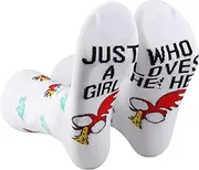 [AATOP] 2 Pairs Hei Girl Hei Socks Princess Movie Chicken Gift Chicken Hei Family Socks Hei Girl Hei Gift