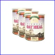 Hamlyns Pinhead Oatmeal, 3 Tin Pack - Nutty Scottish Oats for Wholesome Cooking