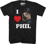 I Love Phil Groundhog Day T-Shirt