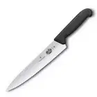 Victorinox Cooks Carving 25cm Knife Wavy Edge Fibrox | Black 5.2033.25