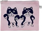 [Manhattaners] Manhattaner's 75-8801 Cosmetic Case, Knit Pouch, Pink, One Size