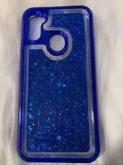 Blue Liquid Glitter Case - for Samsung A11