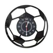 Cartoon Football Clock Fashion Simple Wall Clock Living Room Bedroom Wall Quartz Clock Wall Clock Black