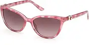 [GUESS] GU00189 74F Pink/Avana 55/17/140 Women's Sunglasses, 74F Pink/Avana, 55/17/140