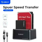 ORICO HDD Enclosure 3.5" SATA to Type-C 10Gbps Hard Drive Docking Station 12V3A