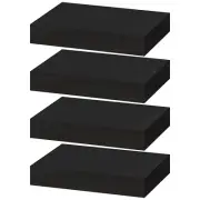 IKEA LACK Wall Shelf Black Brown 4 Pack - Floating Wall Shelf 1 3/4x10 1/4 "
