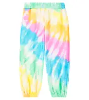 [Stella McCartney Kids] Stella McCartney Kids Tie-dye cotton jersey sweatpants Y 3 multicoloured