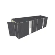 Build-a-Shed 1.5 x 6 x 2m Sliding Door Tunnel Shed with Side Doors - Grey