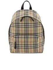 Burberry Check motif nylon backpack