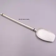 Solid S999 Fine Silver Tea Scoop Carved Hammer Teascoop Tea Set 29-30g 7.28inch