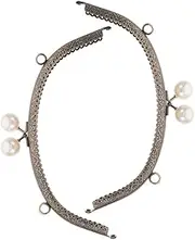 HAWILLOSCH 2pcs Rare Pearl Clasp Purse Clasp Frame Hardware Replacement Clasp for Handbags Bag Making