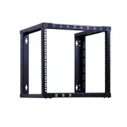 9U Wall Mount Rack Open Frame 19in Server Equipment Rack Heavy Duty - 17in De...