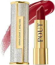 MyGlamm POUT by Karan Johar Tinted Plumping Lipstick | Glossy Lipstick for Women With Petal Glow Finish | Buildable Colour & Shine | Moisturising Formula | Perfect Pout (Dark Pink Shade) | 3.5g