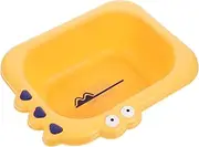 Kisangel Cartoon Wash Basin Newborn Boy Girl Bath Support Lightweight Portable Tub Safe for Face Hands Feet Cleaning