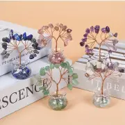 Crystal Chip Copper Wire Money Tree Vase