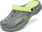 [VZQ] Women and Men Arch Support Clogs Slip-on Garden Shoes Outdoor Beach Slippers Sandals with Plantar Fasciitis Feet Cushion Insoles