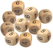 Yunhgft 3X 10x Dice Game Dice Party Game Handmade Crafts Table Game Math Counting Teaching Toy for Club Supplies Gifts Home Housewarming