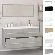 Bathroom Furniture Set Engineered Wood Sink Cabinet Basin Multi Colours vidaXL