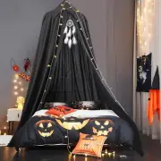 Akiky Bed Canopy for Kids Boys Baby Bed with Lights,Dream Catcher,Hanging Can...